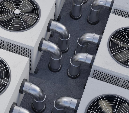 instalación industrial de ventilación